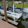 Boat on lift - left side rear 6-13-2017 Boat on lift - left side rear 6-13-2017