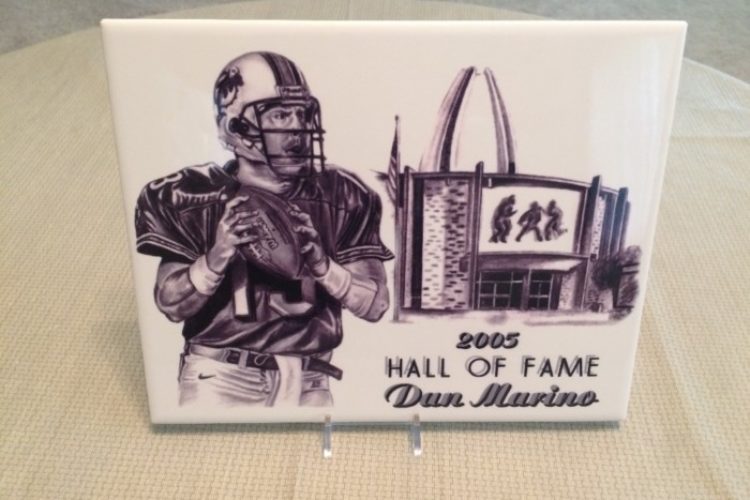 D. Marino Hall of Fame Plaque. $30. D. Marino Hall of Fame Plaque. $30.
