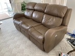 Faux Leather Brown Electric So...