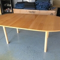 Wood Dining Room Oval Table - 80 x 43