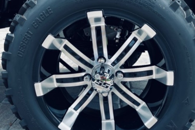 14” Glass Spartan Wheels w Desert Eagle Tires