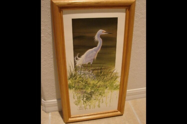Snowy Egret Print by Luke Buck 108/350 $ 75.00 - Villages4sale