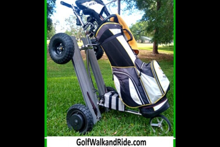 Golf Push Cart - Golf Walk and Ride Trolley - Platform Up