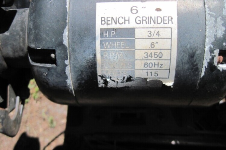 BENCH GRINDER -6'' wheel