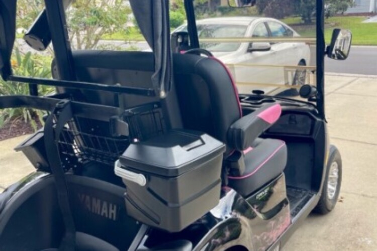 Smart utility meets style — basket, upgraded Yamaha cooler, and custom enclosure.